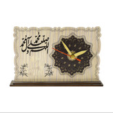 ساعت رومیزی چوبی با موتور روان و قابل سفارشی سازی در تعداد
