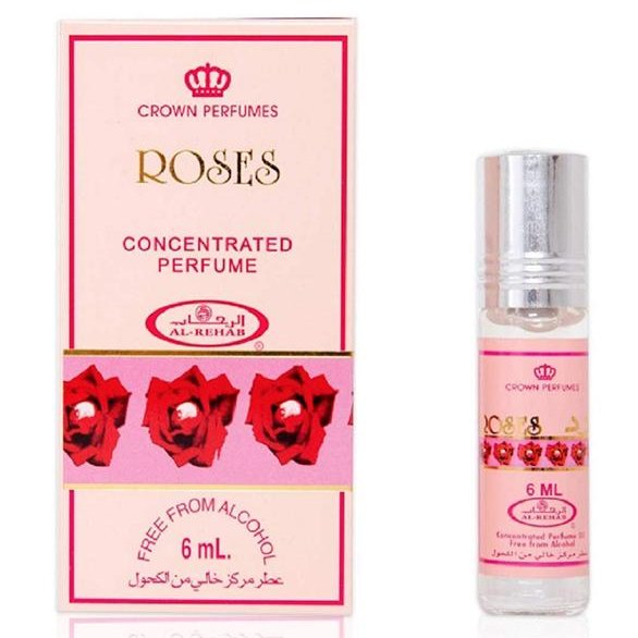 عطر ورد roses برند الرحاب ساخت کشور امارات حجم 6 میل