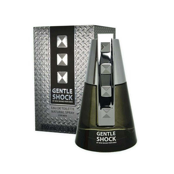 ادوتویلت مردانه نیو برند مدل جنتل شاک حجم 100 میل New Brand Gentle Shock EDT For Men
