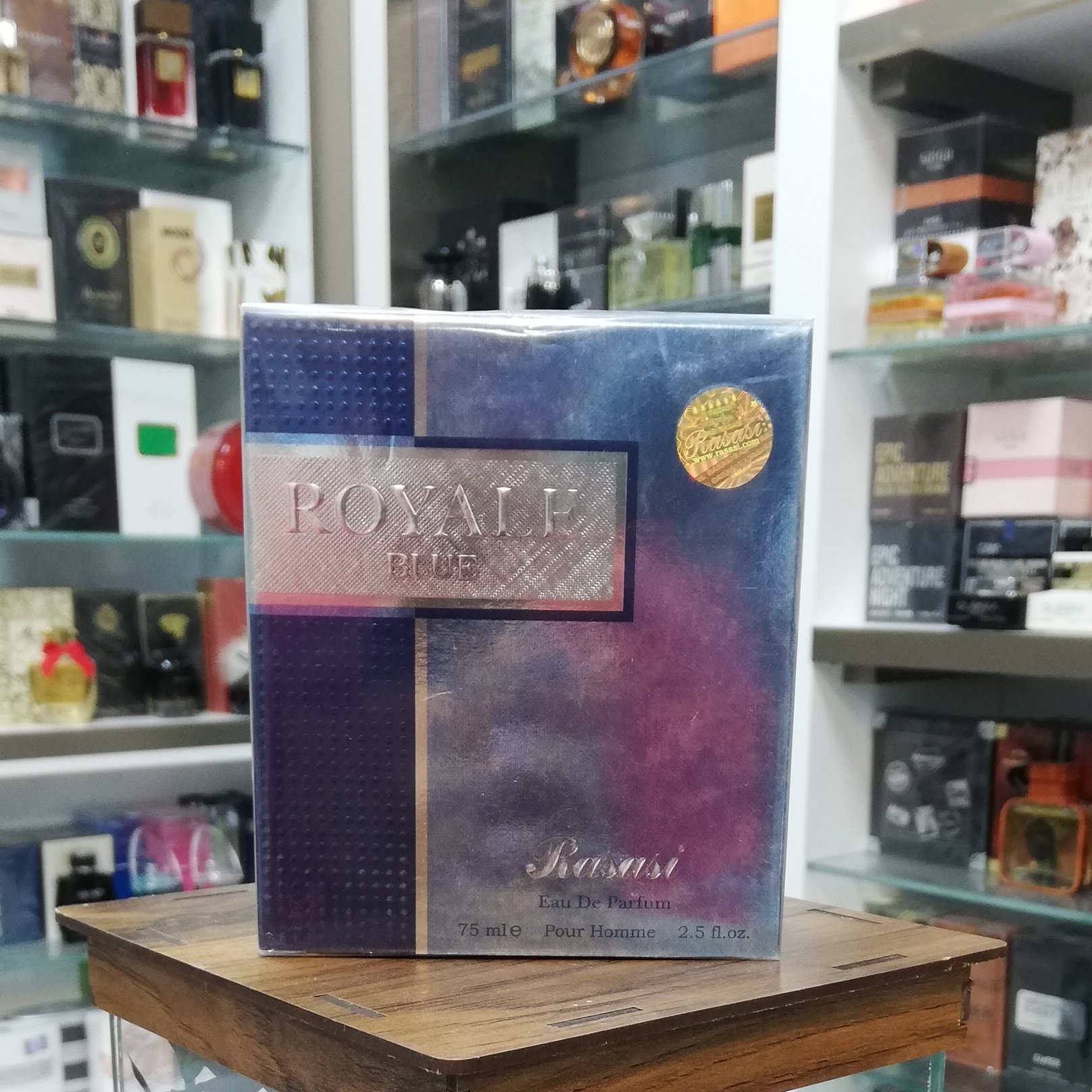 عطر رصاصی رویال بلو مردانه ادوپرفیوم  Rasasi ROYALE BLUE POUR HOMME EDP