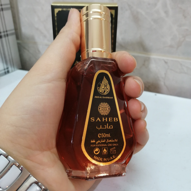 ادکلن صاحب 50میل ،ارض الزعفران،گرم و تلخ ادویه ای چوبی
