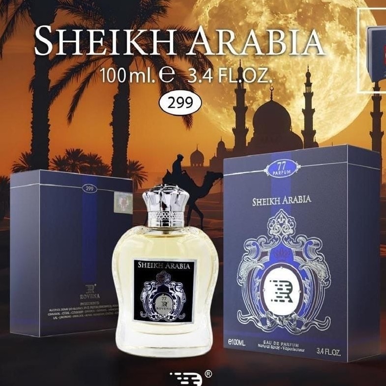 ادکلن شیخ عربیا77 کلاسیک،گرم و شیرین،مردانه، رونا 100 میل