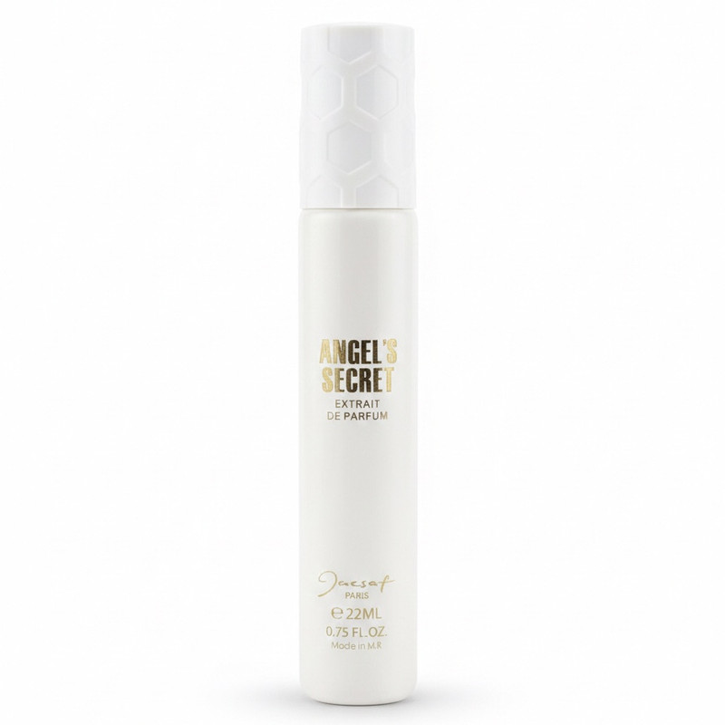 عطر جیبی ژک ساف مدل ANGELS SECRET با رایحه گرم و شیرین حجم 22 میلی لیتر