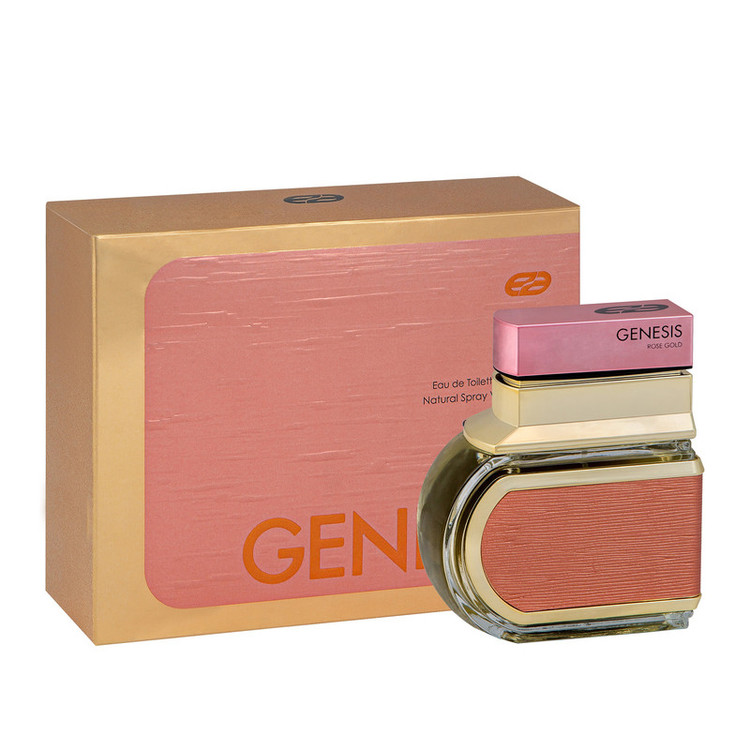 ادو تویلت زنانه عماد آرا مدل Genesis Rose Gold حجم 100 میلی لیتر به همراه ادو تویلت مردانه عماد آرا مدل جنسیس