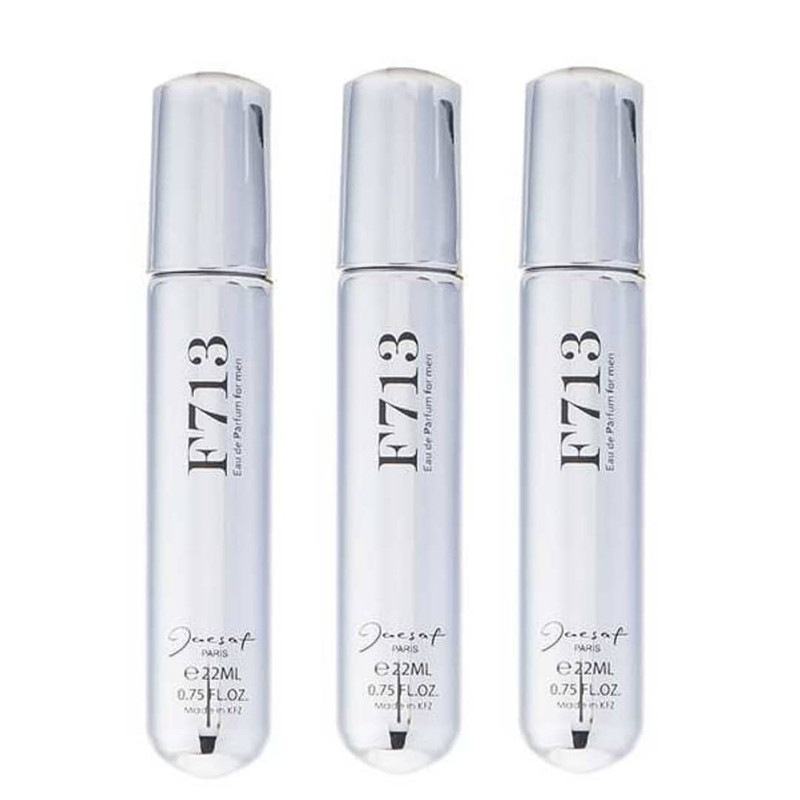 عطر جیبی مردانه ژک ساف مدل F713 حجم 22 میلی لیتر مجموعه 3 عددی