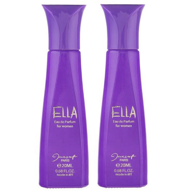 عطر جیبی زنانه ژک ساف مدل Ella حجم 20 میلی لیتر بسته 2 عددی