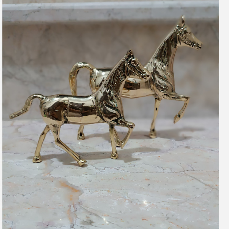 مجسمه دکوری اسب و کره اسب کد 805