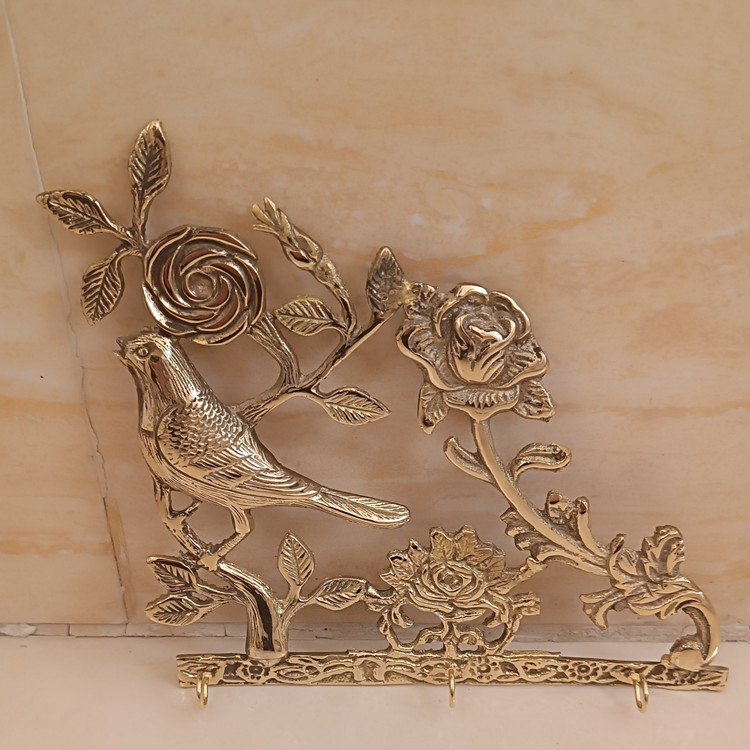 جاکلیدی برنجی طرح گنجشک کد 761