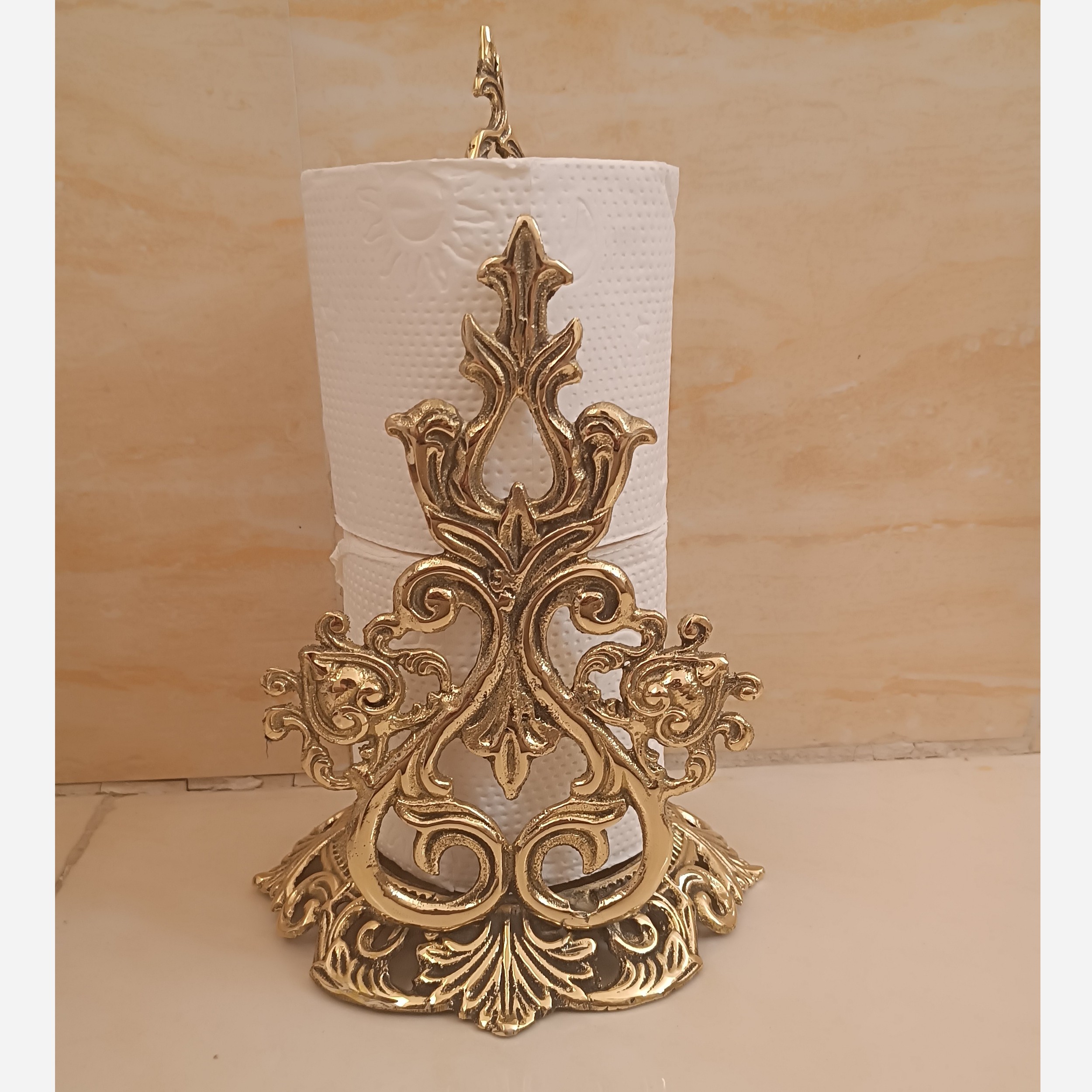 جا دستمالی و دکوری برنجی کد 753