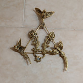 استندبرنجی دیوار کوب طرح پرستو کد 322(مجسمه برنزی)