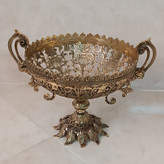 میوه خوری برنجی قلم کاری شده سلطنتی (برنز) کد 214