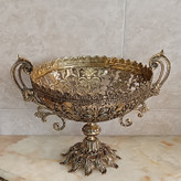 میوه خوری برنجی قلم کاری شده سلطنتی (برنز) کد 214