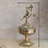 قندان و شکلات خوری برنجی نگین خور درب گنجشکی،کد 148