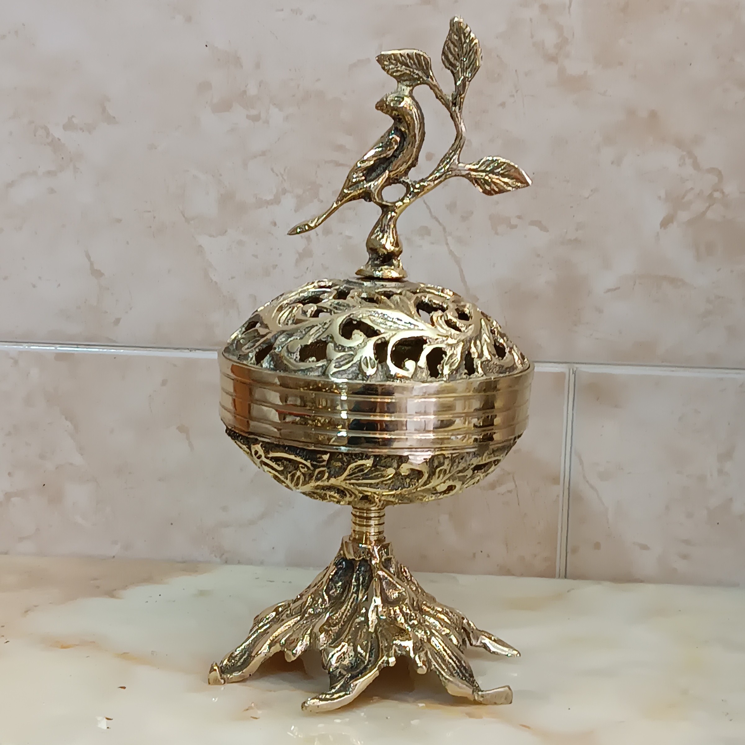قندان برنجی و شکلات خوری برنجی،کد147