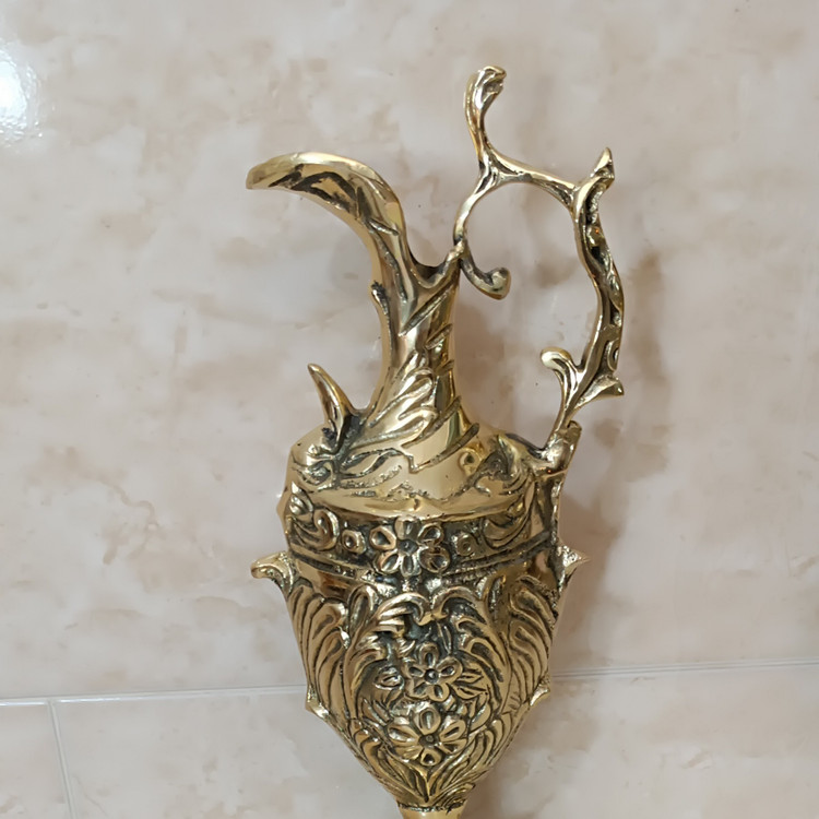 پارچ و جام برنجی سلطنتی تزیینی و دکوری کد 229 (برنزی)