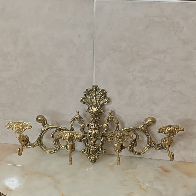 رخت آویز چهار قلاب (جالباسی برنزی)کد 227