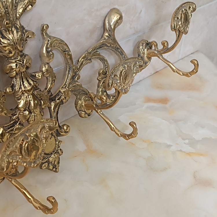 رخت آویز چهار قلاب (جالباسی برنزی)کد 227