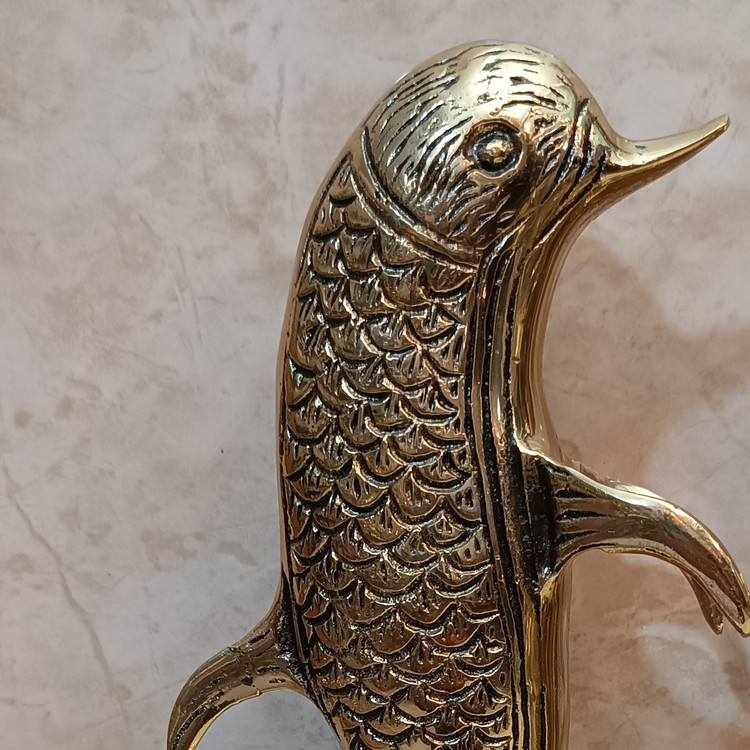 مجسمه برنجی و تزیینی حیوانات طرح دلفین (برنزی)کد175
