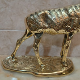 مجسمه برنجی و دکوری حیوانات طرح گوزن (برنزی)کد183