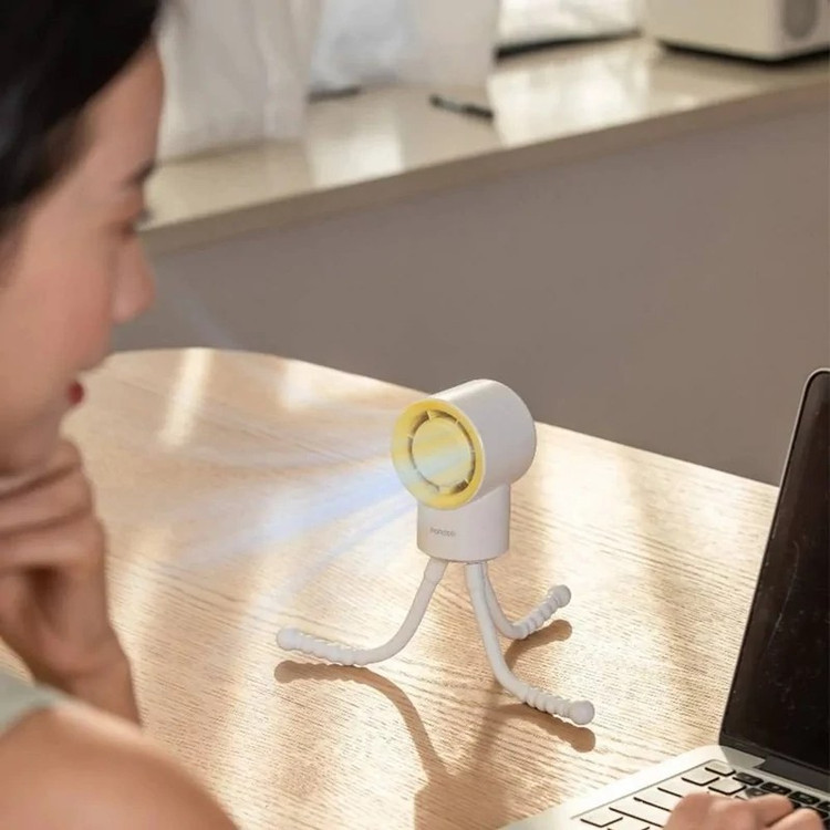 مینی پنکه دستی و رومیزی شارژی پرودو مدل Porodo Coolflex Mini Handheld Fan PDF35A