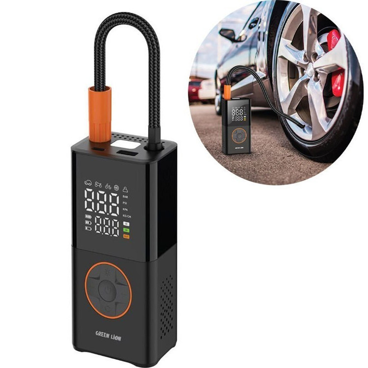 کمپرسور و پمپ باد قابل حمل مدل GTI-01 گرین لاین