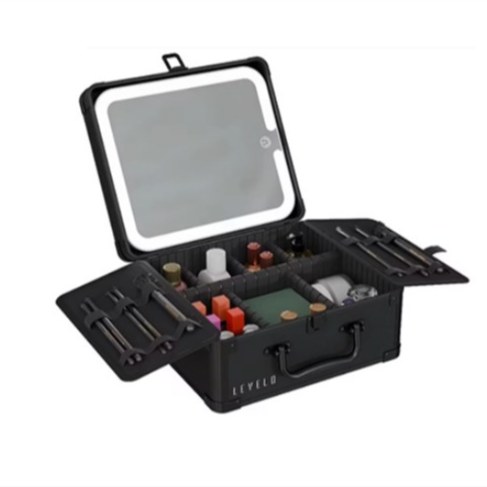 کیف لوازم آرایش لولو مدل LEVELO ELITE با آینه چراغ دار