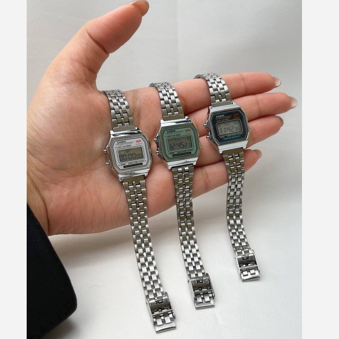 ساعت زنانه کاسیو نوستالژی سبز +جعبه هدیه