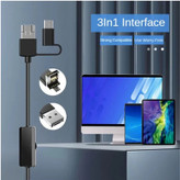 دوربین شلنگی مدل 2 لنز ضدآب 20M HD 360 NEW