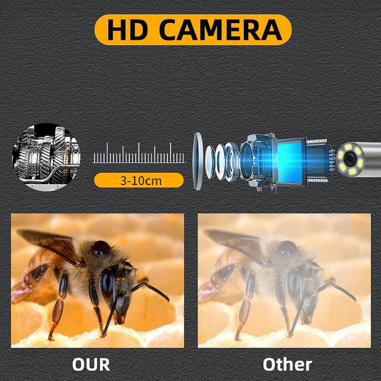 دوربین شلنگی مدل 2 لنز ضدآب 20M HD 360 NEW