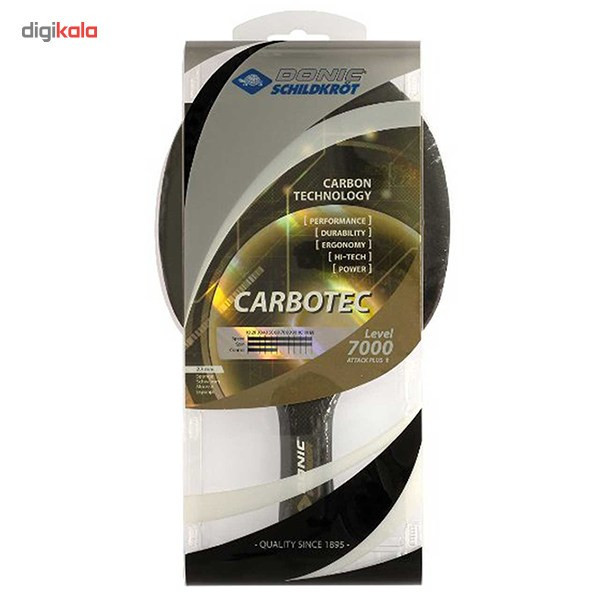 راکت پینگ پنگ دونیک شیلدکروت مدل Carbotec Level 7000