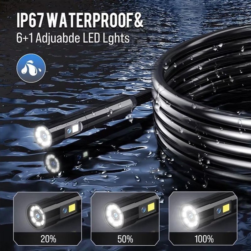 دوربین آندوسکوپی مدل ضدآب دولنز کد LED NEW 2027