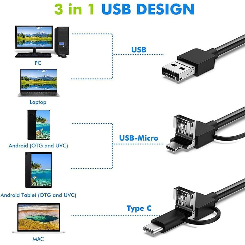 دوربین شلنگی مدل اتوفوکوس کد 10M 5MP OTF360 2024