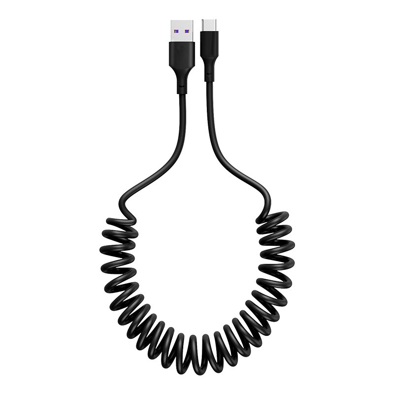 کابل تبدیل USB به USB-C مدل Spring طول 1 متر