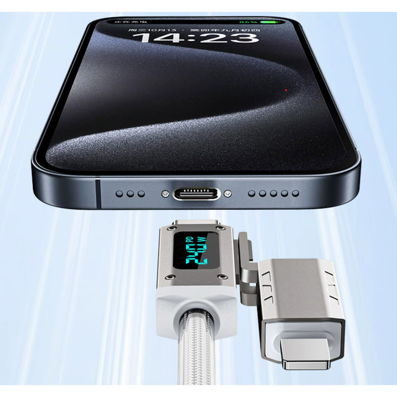 کابل تبدیل USB/USB-C به USB-C/لایتنینگ مدل 240WD طول 1.2 متر