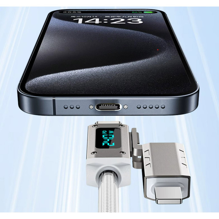 کابل تبدیل USB/USB-C به USB-C/لایتنینگ مدل 240WD طول 1.2 متر