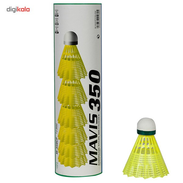 توپ بدمینتون یونکس مدل Mavis 350 بسته 6 عددی