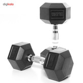 دمبل بادی اسکالپچر مدل BW-460 دوازده و نیم کیلوگرمی بسته 2 عددی