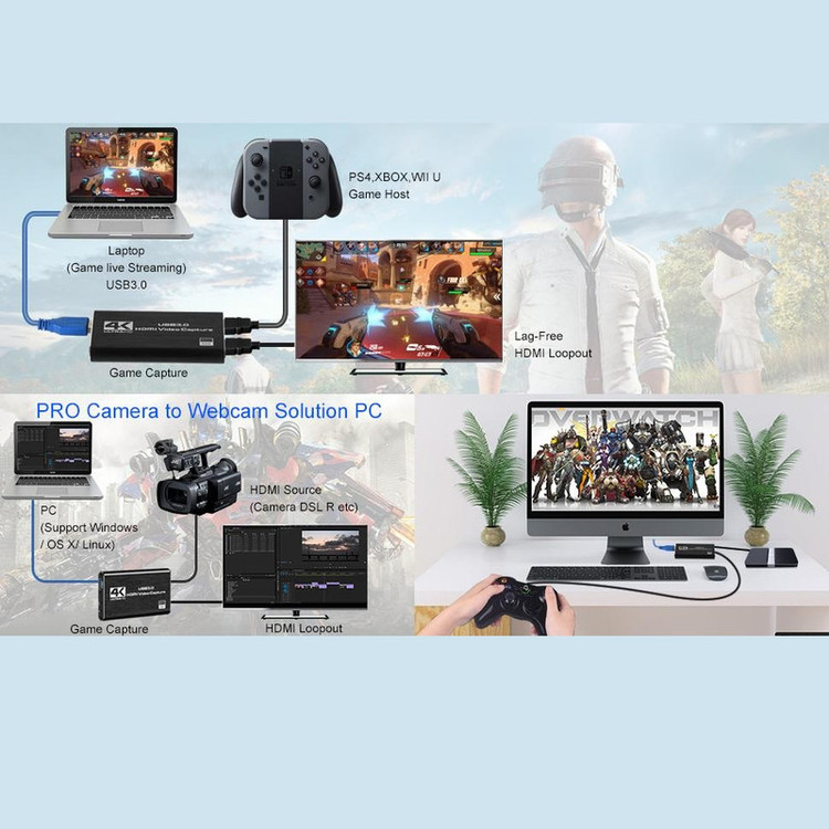 کارت کپچر مدل 4K HDMI USB 3.0 60fps
