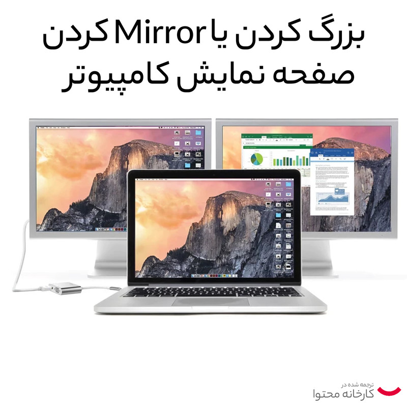 مبدل USB-C به VGA/HDMI مدل HK-1CT2P