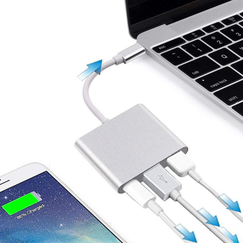هاب 3 پورت USB-C مدل MUL TIPOPR