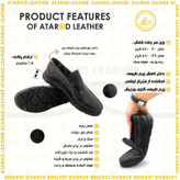 کفش کالج مردانه چرم عطارد مدل چرم طبیعی کد SH310