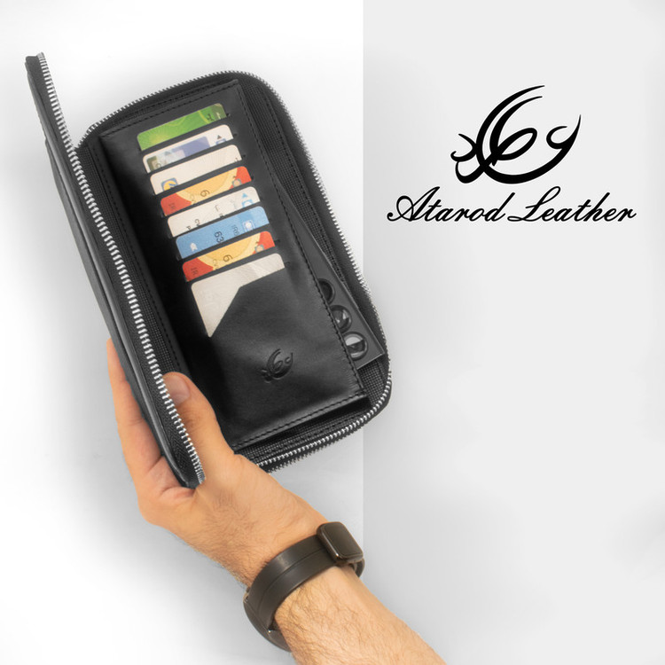 کیف دستی مردانه چرم عطارد مدل چرم طبیعی کد K41