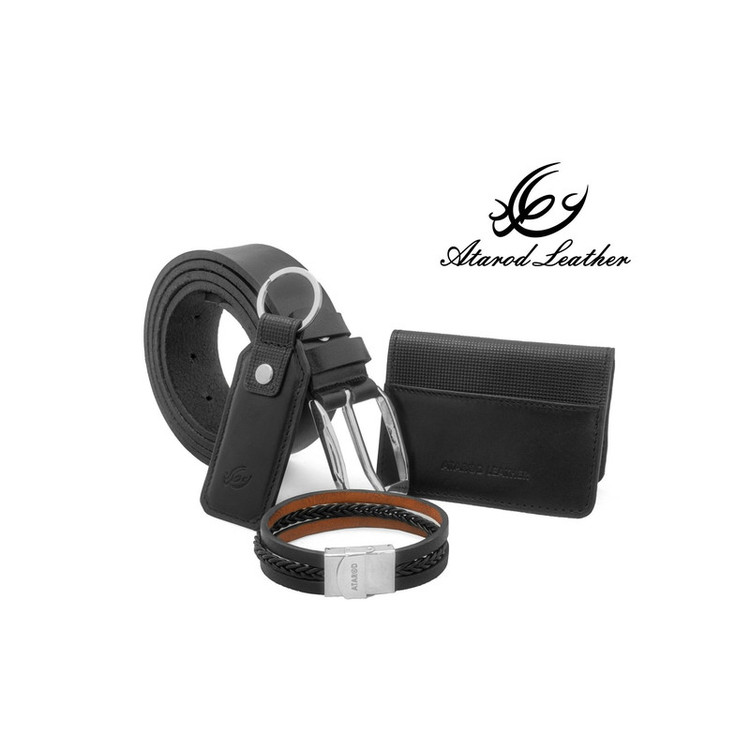 ست هدیه مردانه چرم عطارد مدل چرم طبیعی کد A93