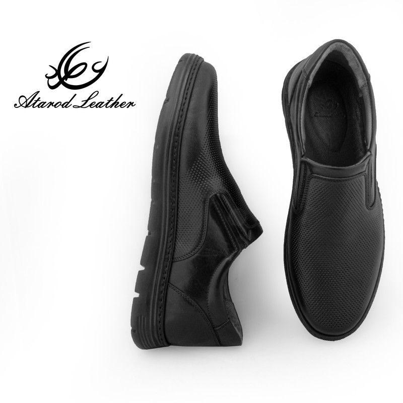 کفش طبی مردانه چرم عطارد مدل چرم طبیعی کد SH302