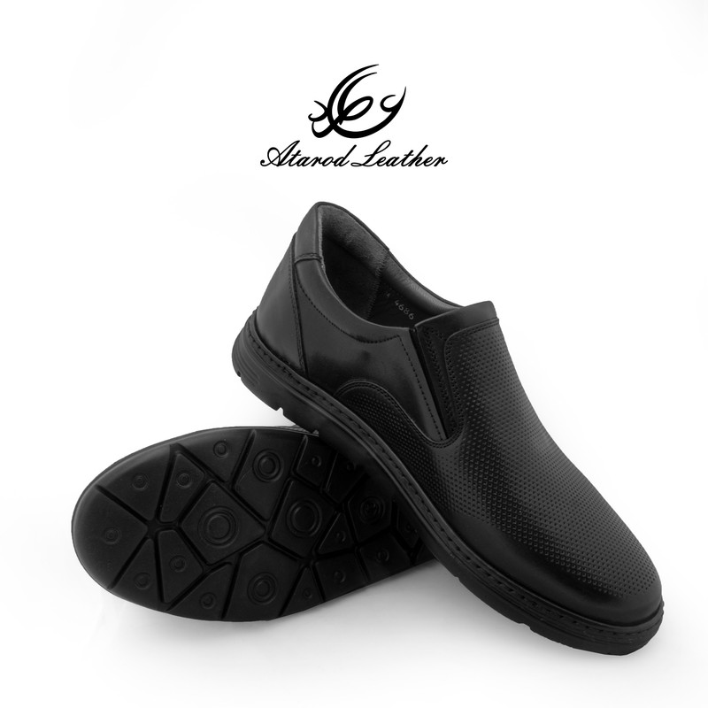 کفش طبی مردانه چرم عطارد مدل چرم طبیعی کد SH302