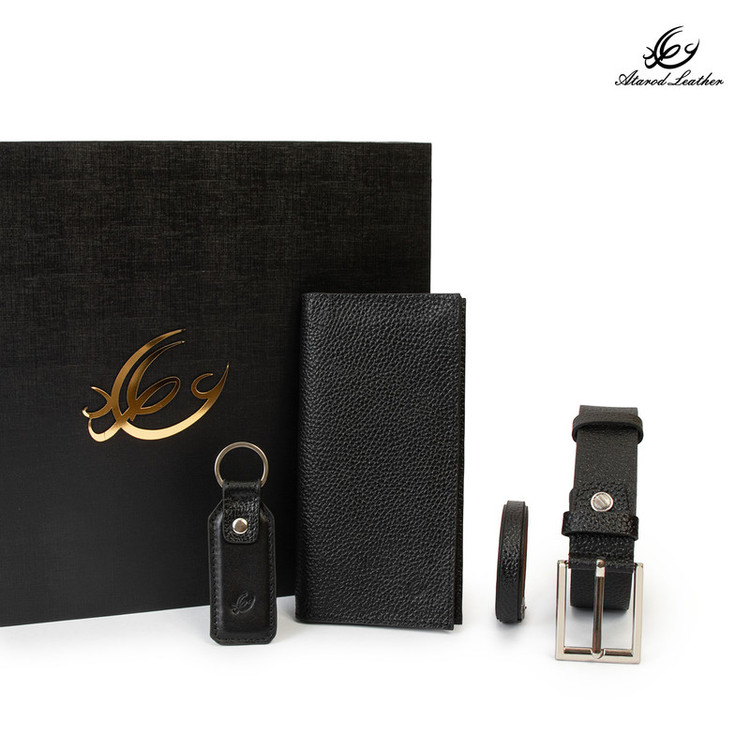 ست هدیه چرم طبیعی چرم عطارد مدل A141