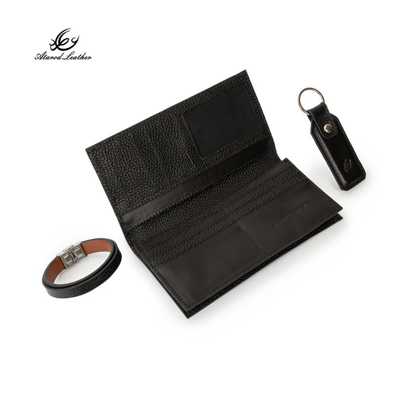ست هدیه چرم طبیعی چرم عطارد مدل A140