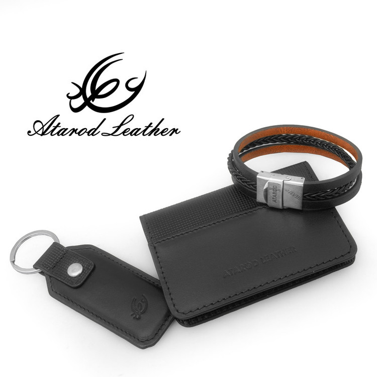 ست هدیه چرم عطارد مدل چرم طبیعی کد A108