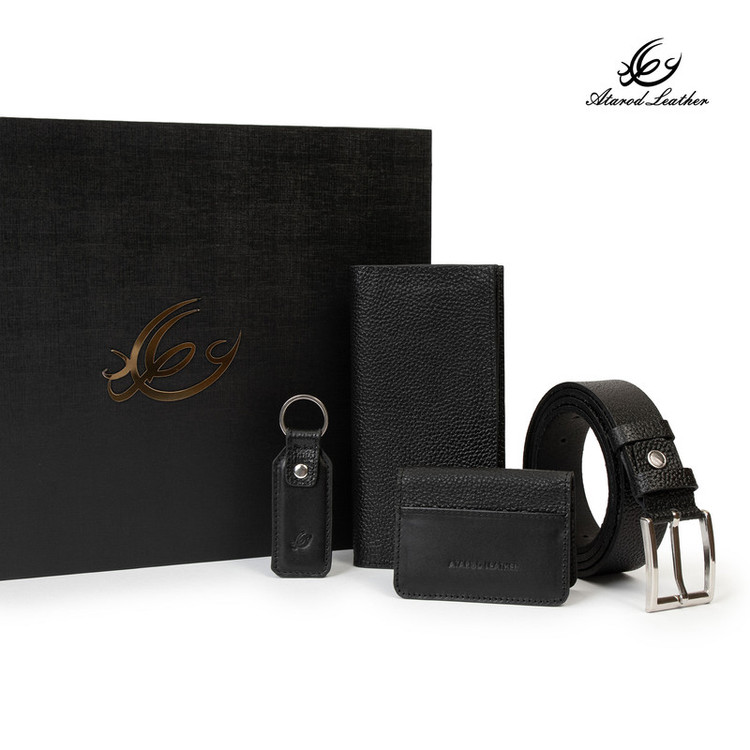 ست هدیه چرم طبیعی چرم عطارد مدل A143