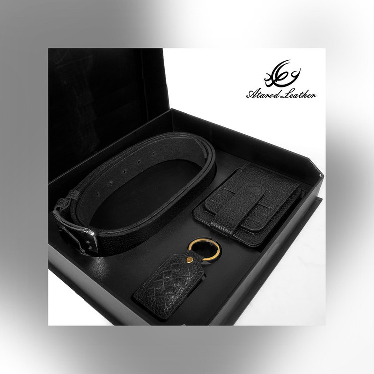 ست هدیه چرم عطارد مدل چرم طبیعی کد A76